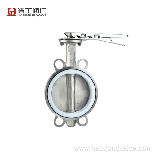 Wafer Butterfly Valve Ptfe seat